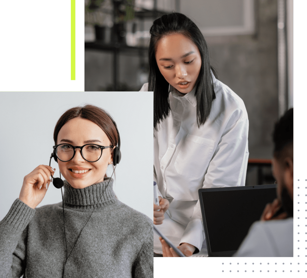 Lenawa Solutions 2 team giving customer support