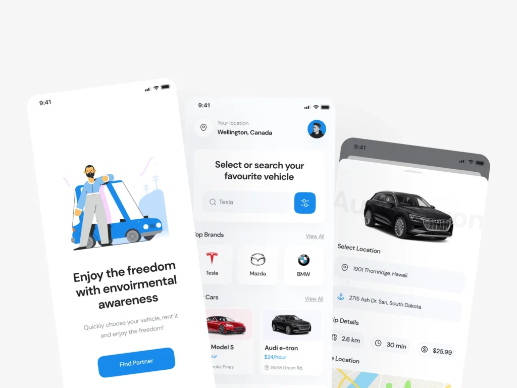 rent a car app