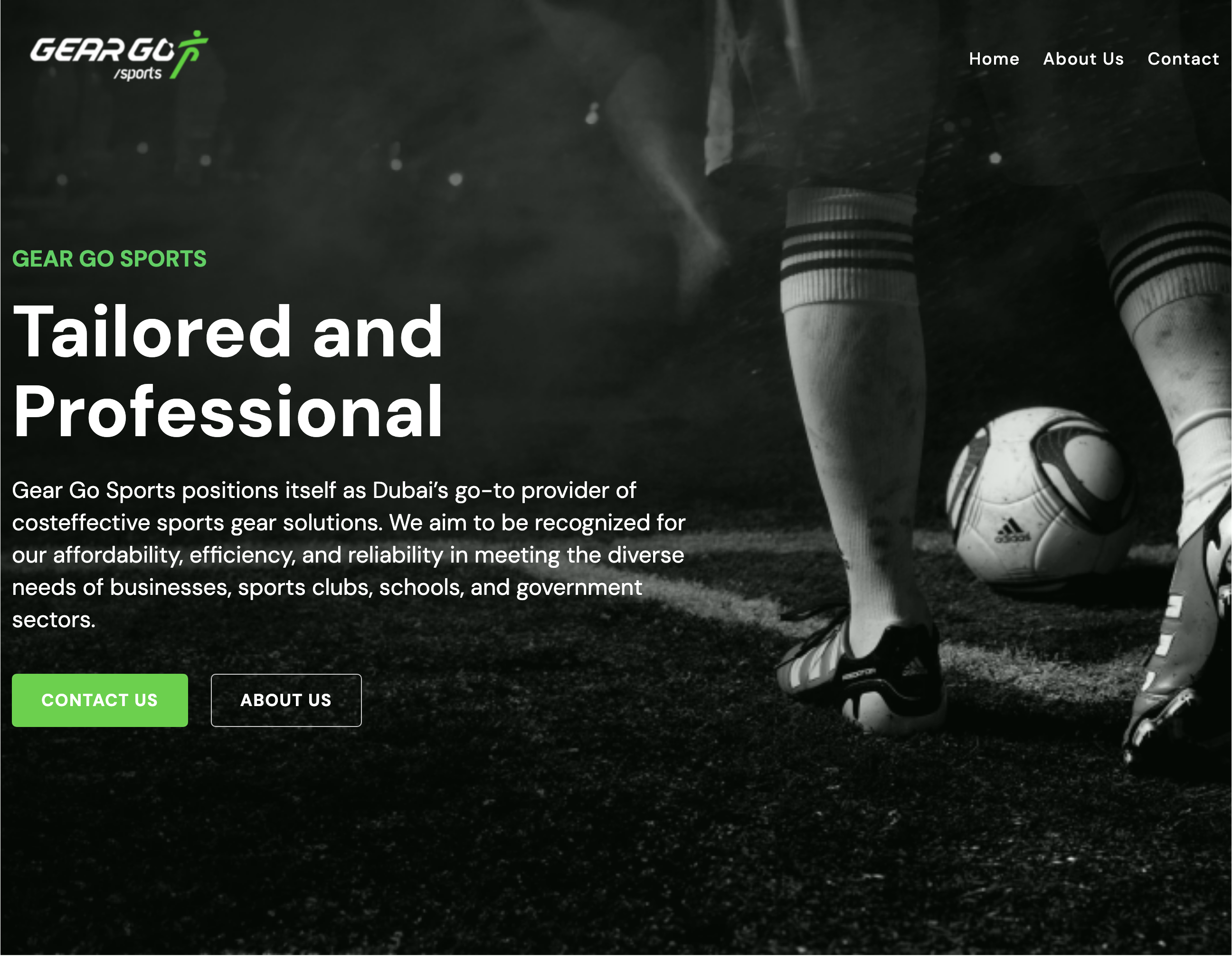 Gear Go Sports main page