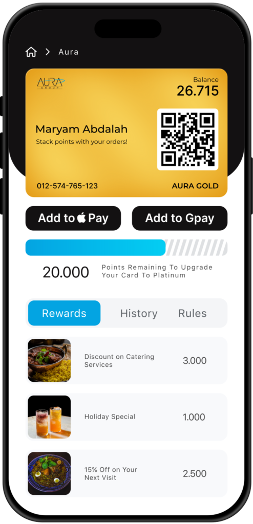 Aura Group Rewards App
