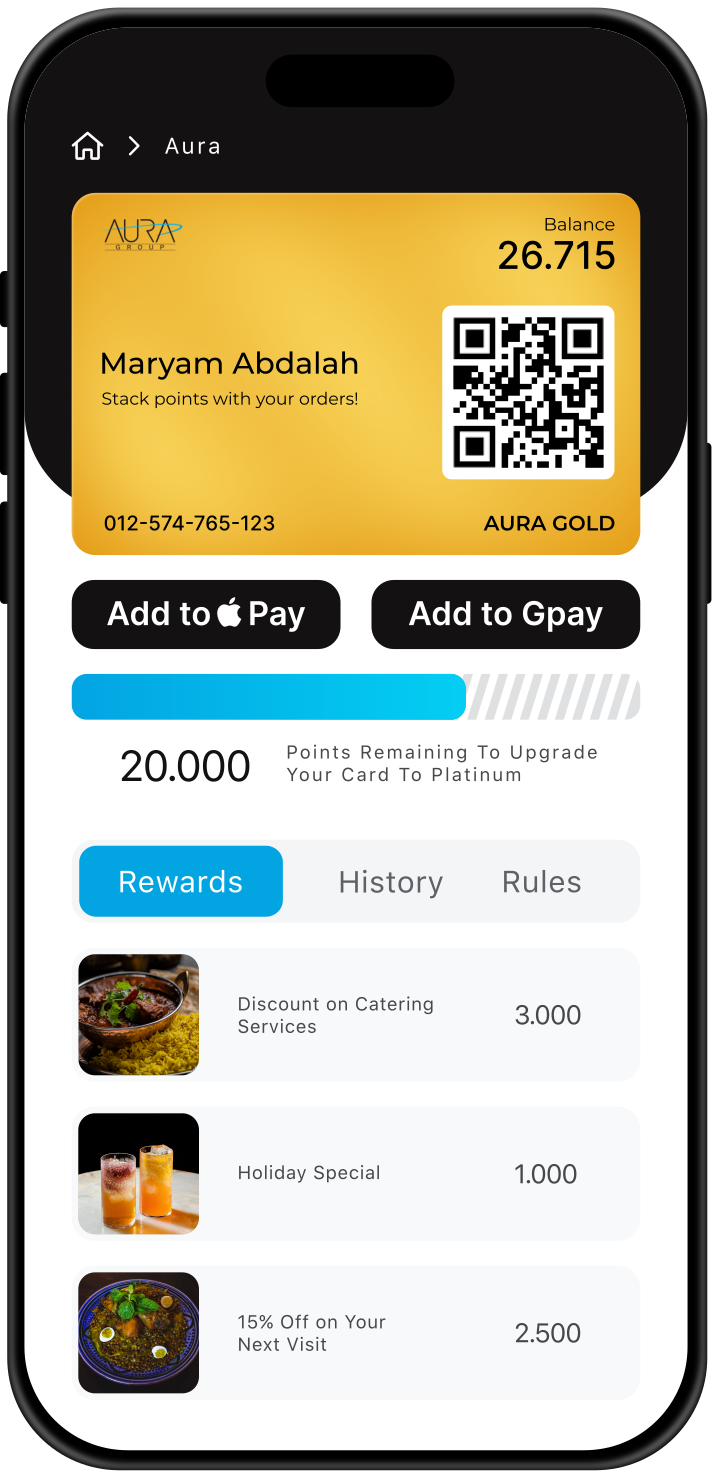 Aura Group Rewards App