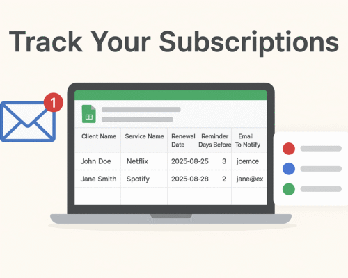 Track Your Subscriptions